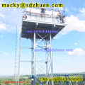 Cold pressed 4.88m deep steel plates water tank with 10m high steel tower